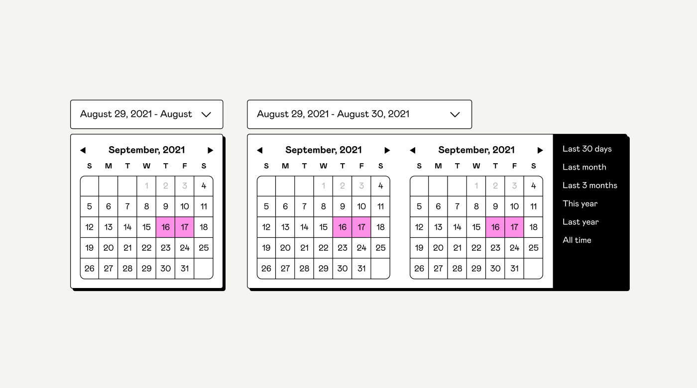 Date picker component